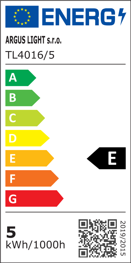 ARGUS TL4016/5 LED svítidlo výklopné stříbrná (SL) - energetický štítek