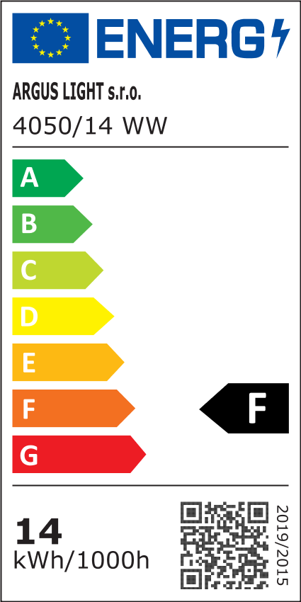 ARGUS 4050/14 MW LED přisazené svítidlo WW - teplá (3000 K) - energetický štítek