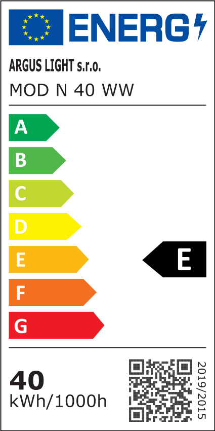 ARGUS MOD N 40 LED modul pro přisazené svítidlo NW - WW - teplá (3000 K) - energetický štítek