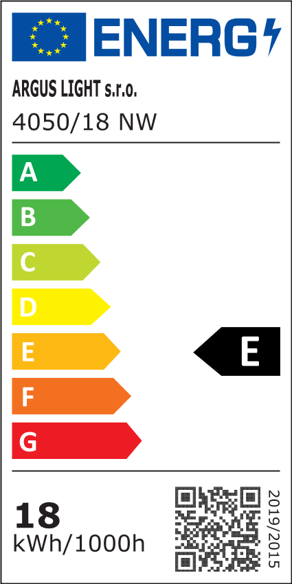 ARGUS 4050/18 MW LED přisazené svítidlo NW - normální (4000 K) - energetický štítek