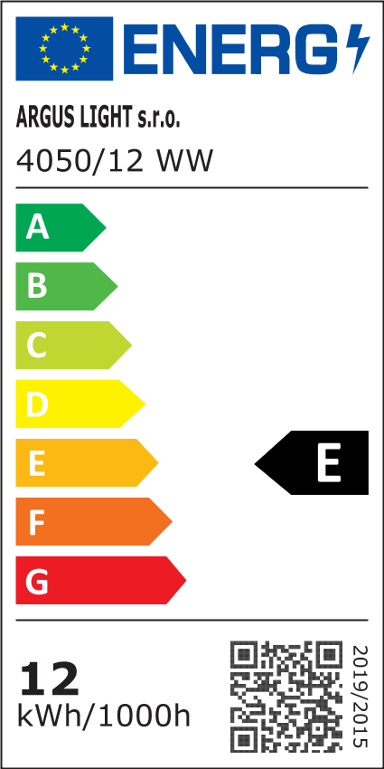 ARGUS 4050/12  LED přisazené svítidlo WW - teplá (3000 K) - energetický štítek