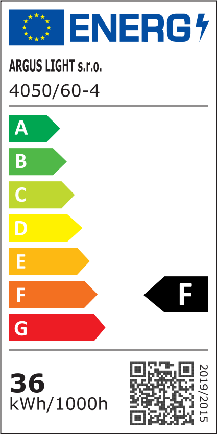 ARGUS 4050/60-4 CN STAR CCT LED přisazené svítidlo - energetický štítek