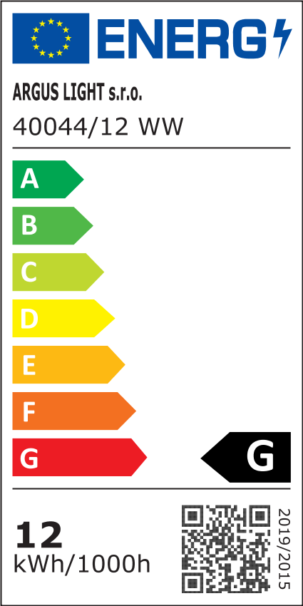 ARGUS 40044/12 LED přisazené svítidlo  WW - teplá (3000 K) - energetický štítek