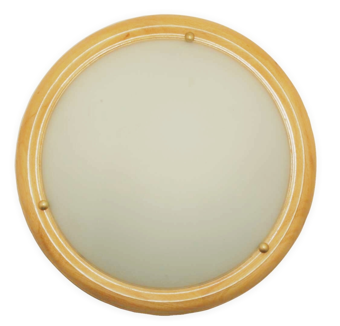 ARGUS 41117/II/36 ASTRA II přisazené svítidlo dřevo - 36 cm světlá (SV) bílý mat (BM)