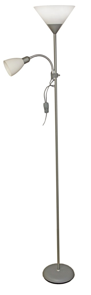 ARGUS WENDY 3070 FL SL/BL stojanová lampa stříbrná (SL)/stínítko bílá (BL)