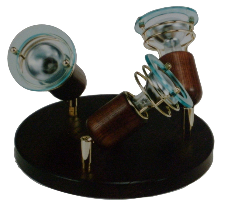 ARGUS 50031/TR  reflektorové svítidlo dřevěné - trio tmavá (TM)