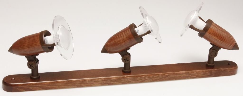 ARGUS 50033/TL reflektorové svítidlo dřevěné - trojlišta tmavá (TM)