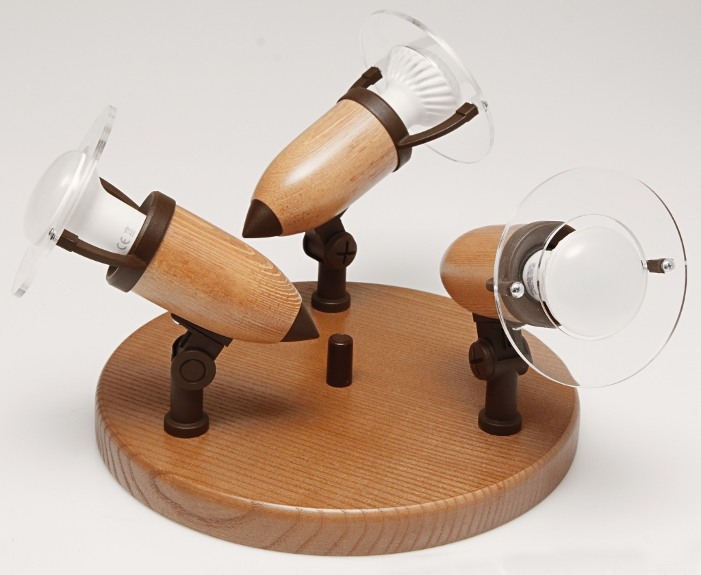 ARGUS 50033/TR  reflektorové svítidlo dřevěné - trio střední (ST)