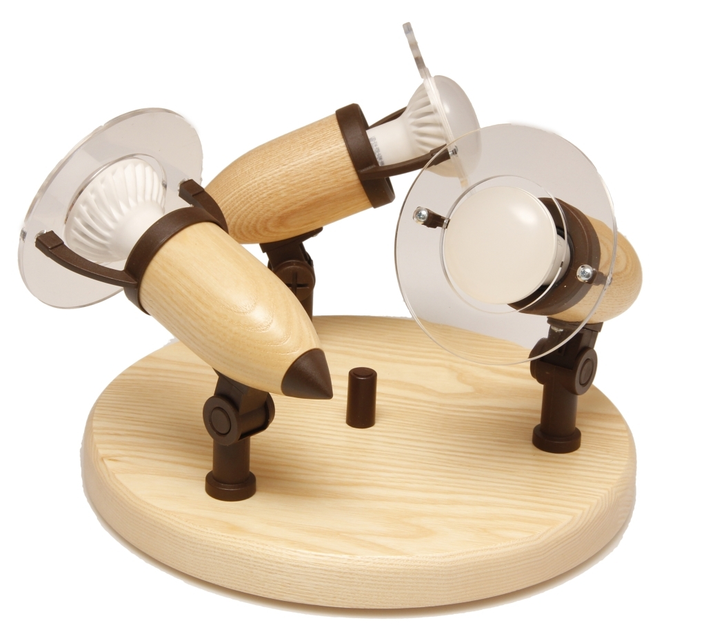 ARGUS 50033/TR  reflektorové svítidlo dřevěné - trio světlá (SV)