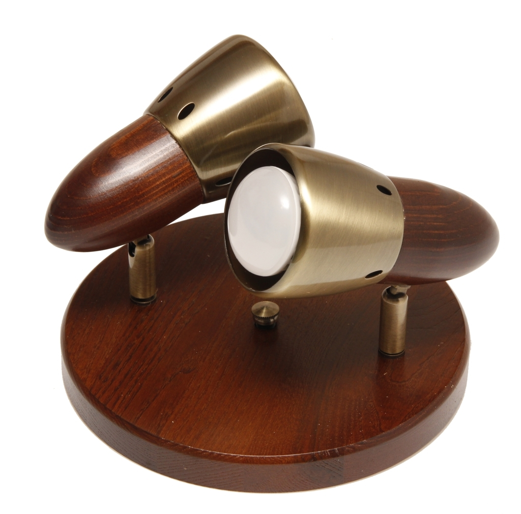 ARGUS 50035/DU reflektorové svítidlo dřevěné - duo patina (PT) tmavé (TM)