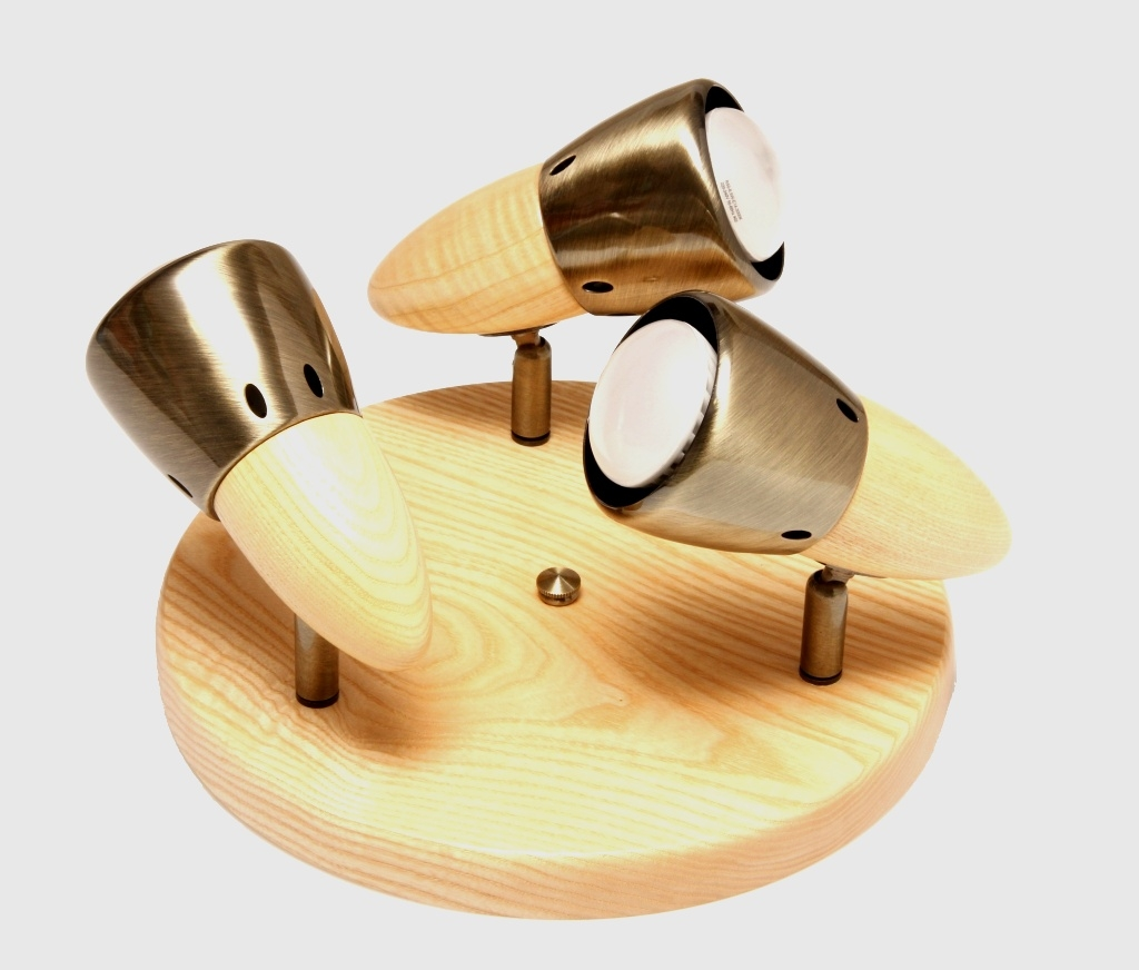 ARGUS 50035/TR reflektorové svítidlo dřevěné - trio patina (PT) světlé (SV)