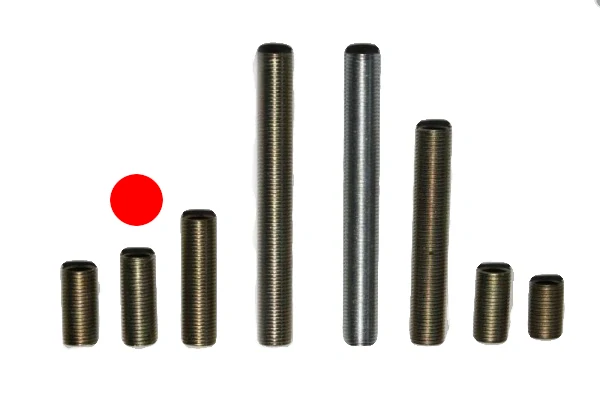 závitové tyče - niple 2,5 cm