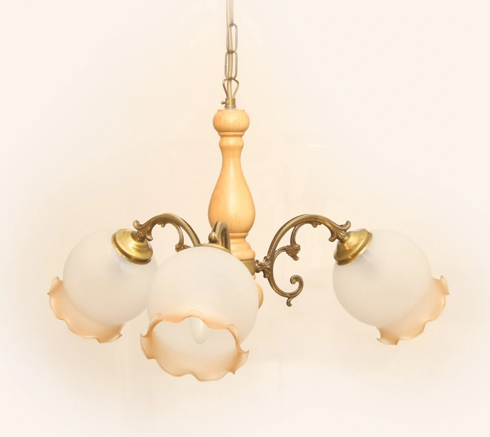 ARGUS 8008/3 víceramenné lustrové svítidlo světlá (SV) sklo B1