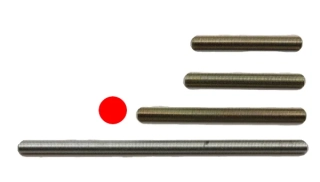 závitové tyče - niple 8 cm