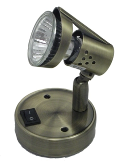 ARGUS 550/VK reflektorové svítidlo kovové - nástěník s vypínačem patina (PT)