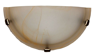ARGUS 41120/N  OPTIMA MURANO přisazené svítidlo sklo - nástěník patina (PT) ambra murano alabastr (AMA)