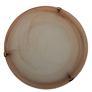 ARGUS 41120/30/2  OPTIMA MURANO přisazené svítidlo sklo - 30 cm patina (PT) ambra murano alabastr (AMA)